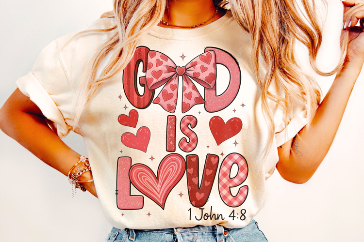 God Is Love Valentines Day PNG, Love Like Jesus PNG