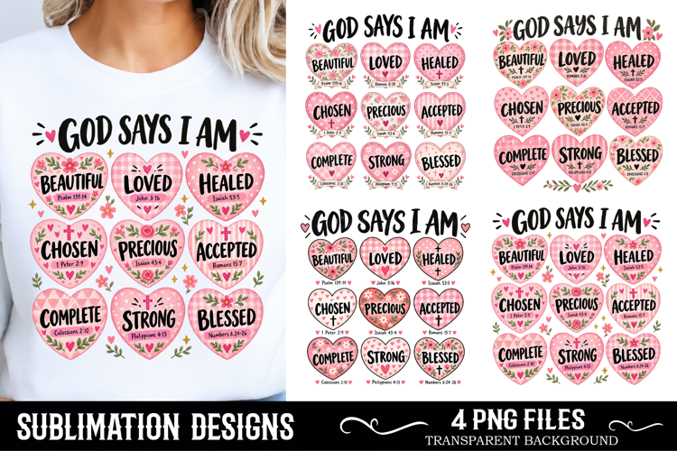 God Says I Am Valentine PNG , Valentine's Day PNG