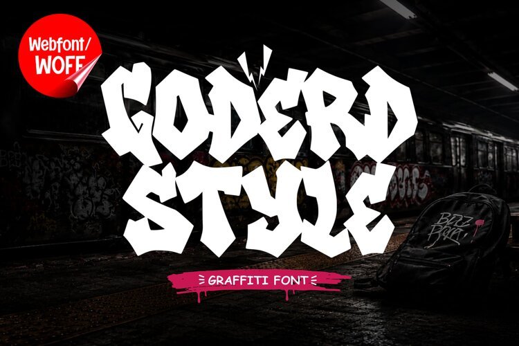 Goderd Webfont Wild Graffiti Display Font | Bold Urban example image 1