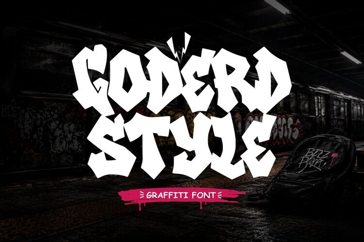 Goderd Wild Graffiti Font | Bold Urban Street Art Typeface