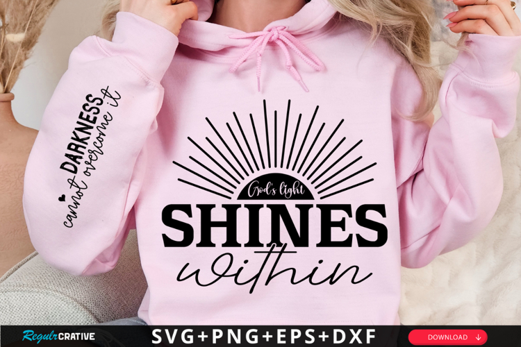 Gods Light Shines Within SVG Design