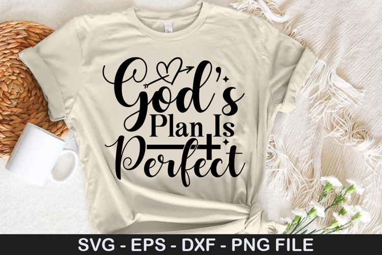 Gods plan is perfect SVG - Faith Christian Design