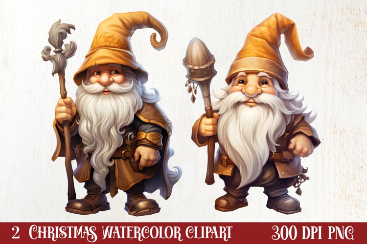 Gold Christmas Watercolor Clipart Sublimation, Christmas PNG