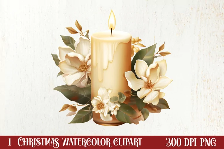 Gold Christmas Watercolor Clipart Sublimation, Christmas PNG