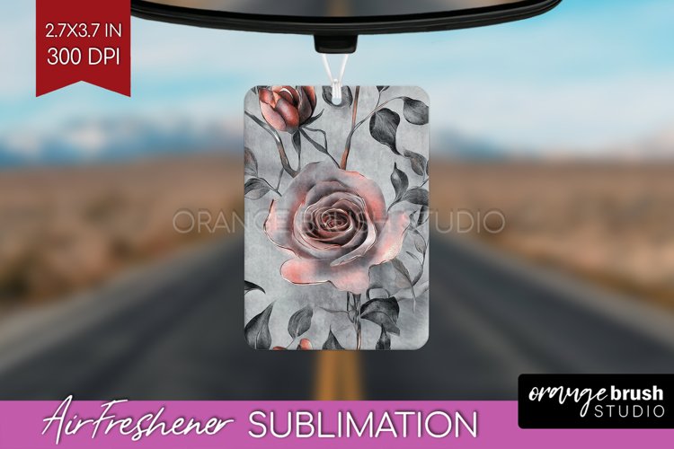 3d Rose Air Freshener PNG - Marble Rose PNG Sublimation