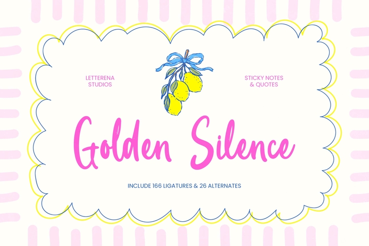 Golden Silence - Sticky Notes & Quotes