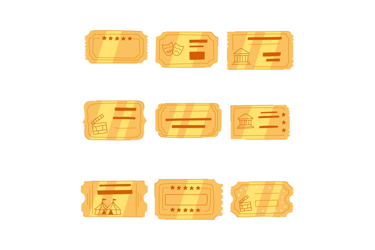 golden ticket set cartoon