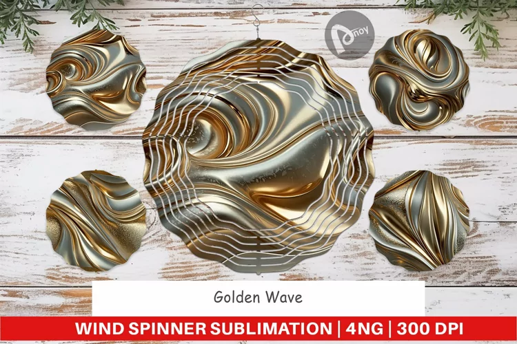 Wind Spinner Golden Wave