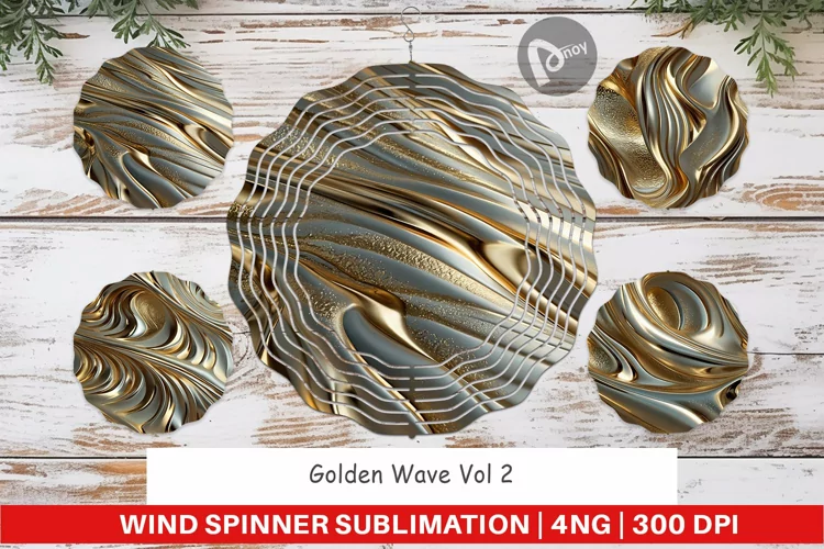 Wind Spinner Golden Wave