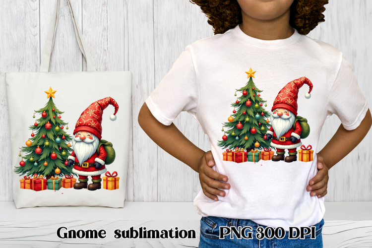 Cute Christmas gnome clipart | Christmas gnome sublimation