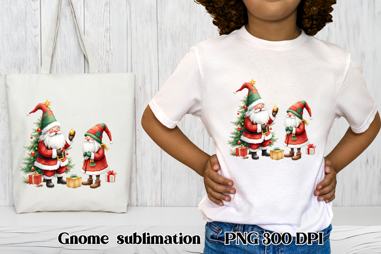 Cute Christmas gnome clipart | Christmas gnome sublimation