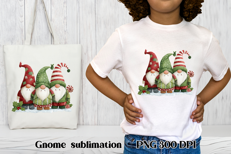 Cute Christmas gnome clipart | Christmas gnome sublimation