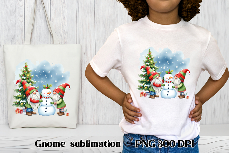Cute Christmas gnome clipart | Christmas gnome sublimation