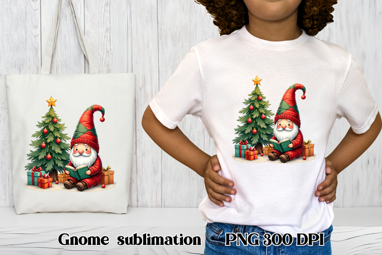 Cute Christmas gnome clipart | Christmas gnome sublimation