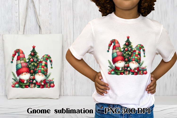 Cute Christmas gnome clipart | Christmas gnome sublimation
