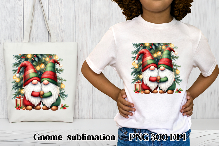 Cute Christmas gnome clipart | Christmas gnome sublimation