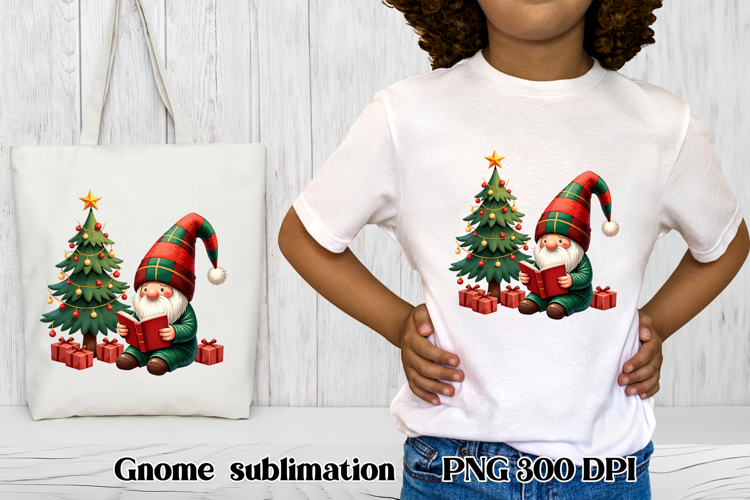 Cute Christmas gnome clipart | Christmas gnome sublimation