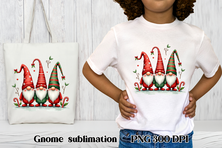Cute Christmas gnome clipart | Christmas gnome sublimation