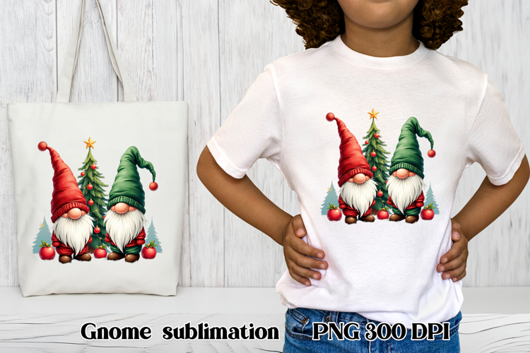 Cute Christmas gnome clipart | Christmas gnome sublimation