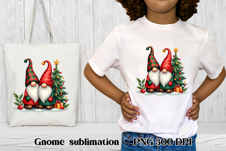 Cute Christmas gnome clipart | Christmas gnome sublimation