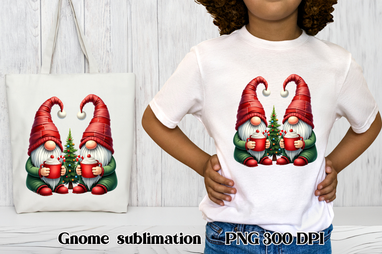 Cute Christmas gnome clipart | Christmas gnome sublimation