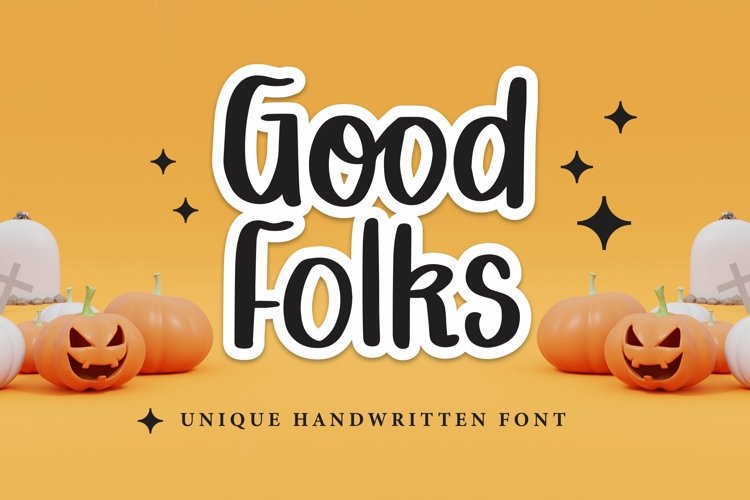 Web Font Good Folks - Unique Handwritten Font example image 1