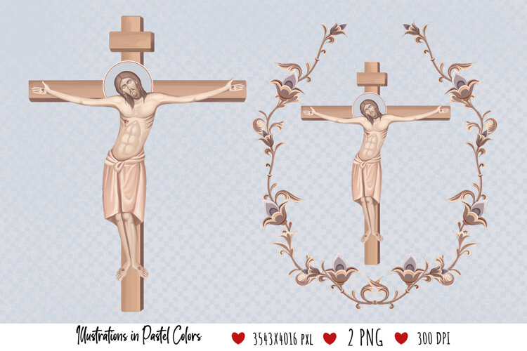 Good Friday. Illustration in Byzantine Style example image 1