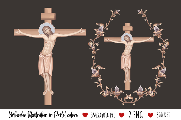 Good Friday. Illustration in Byzantine Style