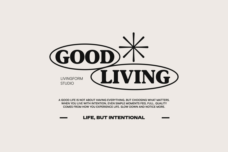 Good Living Typography Quotes T-shirt Design