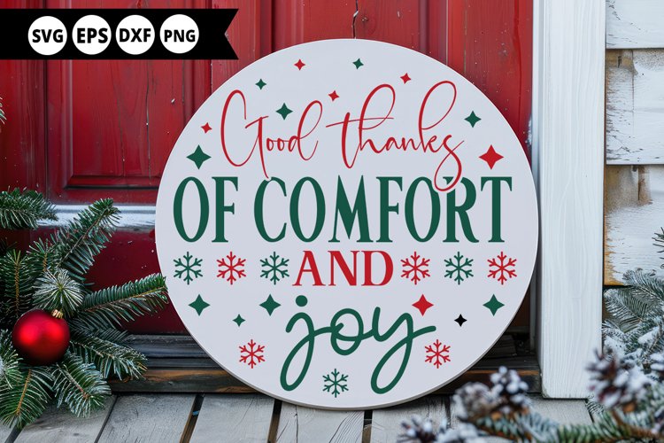 Round Christmas Ornament Svg Image 19