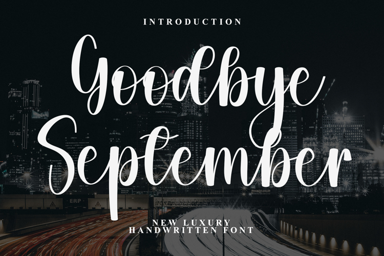 September Font Image 12