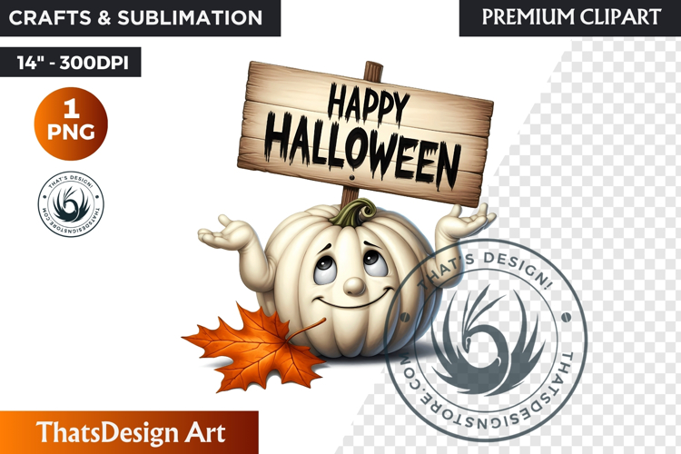 Goofy Halloween Pumpkin PNG, Funny Jack O Lantern Clipart