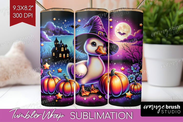 Goose Halloween Tumbler Wrap Cute Animal Tumbler PNG