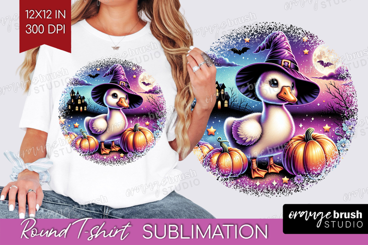 Goose Halloween Round Tshirt Background Cute Animal PNG