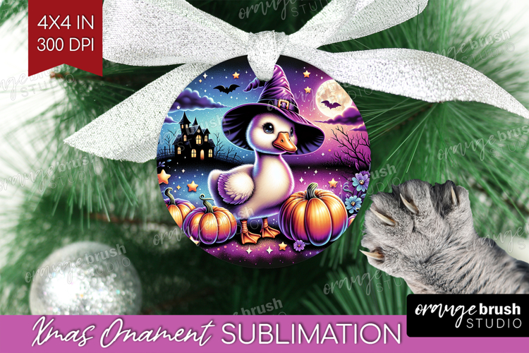 Goose Halloween Ornament PNG Cute Animal PNG Sublimation