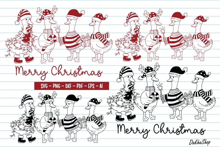 christmas Silly Goose SVG Merry Christmas SVG Funny Goosemas