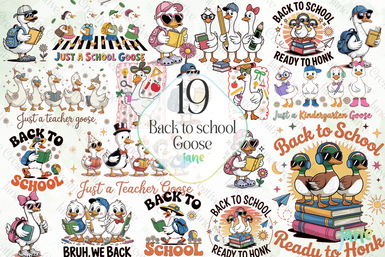 Back to school Goose Sublimation