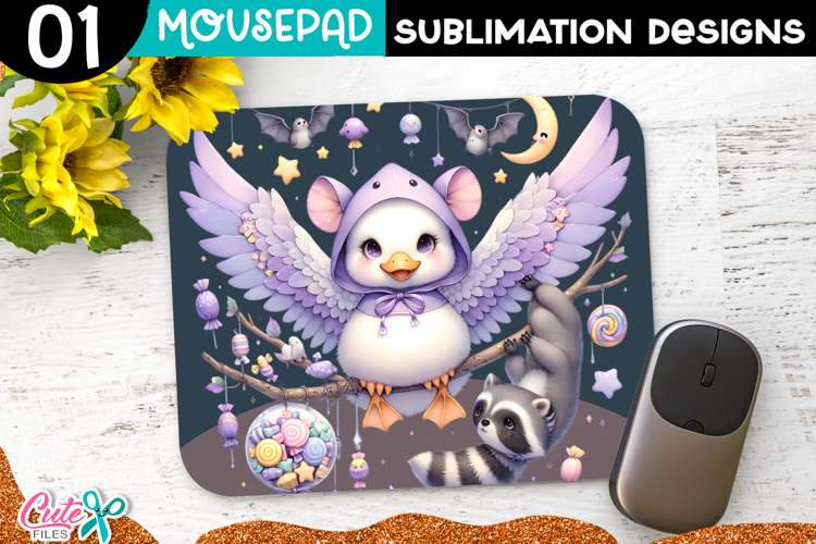 Goose Halloween Mouse Pad Sublimation PNG