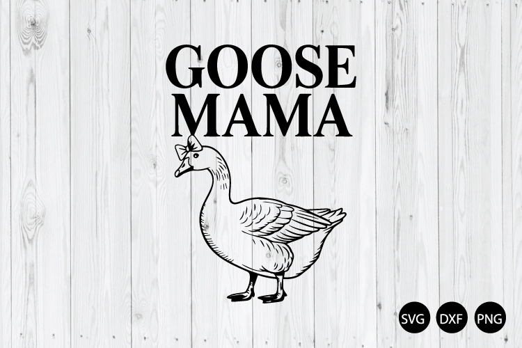 Goose Mama SVG, Silly Goose SVG, Retro Mom SVG