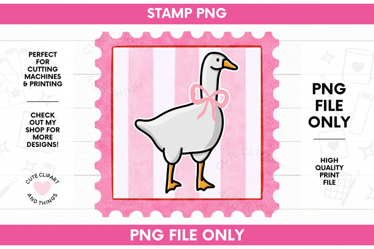 Goose Stamp PNG | Print File