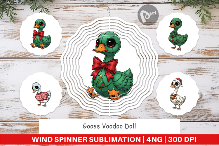 Goose Voodoo Doll Wind Spinner