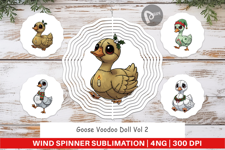 Goose Voodoo Doll Wind Spinner