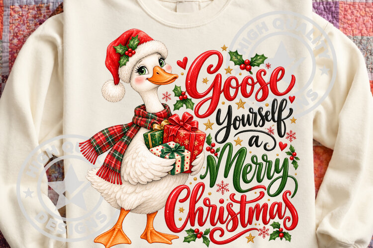 Goose Yourself a Merry Christmas PNG example image 1