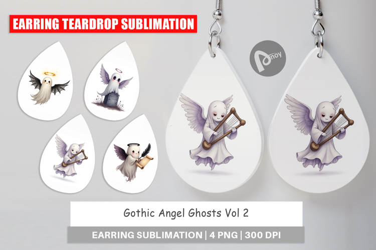 Earring Gothic Angel Ghosts