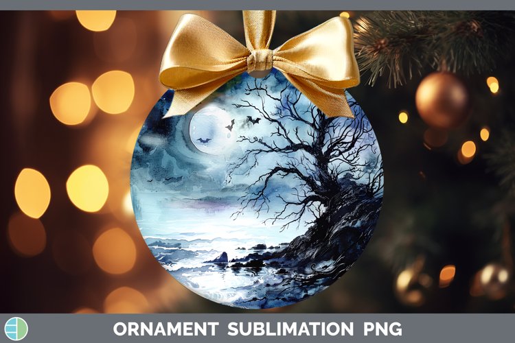 Gothic Beach Ornament Sublimation Bauble Designs