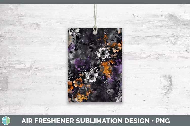 Gothic Boho Florals Air Freshener Sublimation Car Freshener