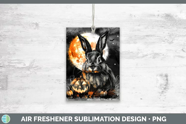 Gothic Bunny Air Freshener Sublimation Car Freshener Designs