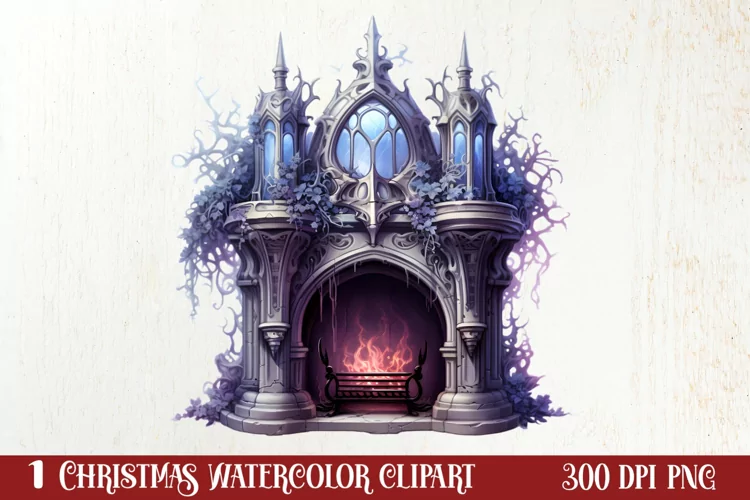 Mysterious Gothic Christmas Clipart Sublimation