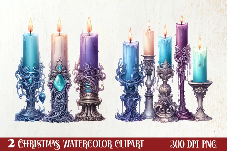 Mysterious Gothic Christmas Clipart Sublimation