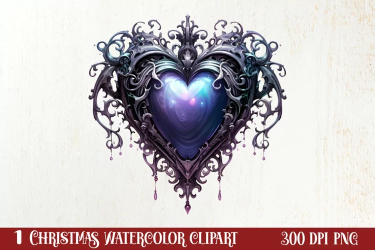 Mysterious Gothic Christmas Clipart Sublimation